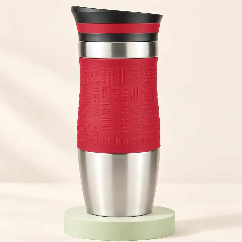 Milu mug rouge 370 ml — Un mug rouge assemblé.