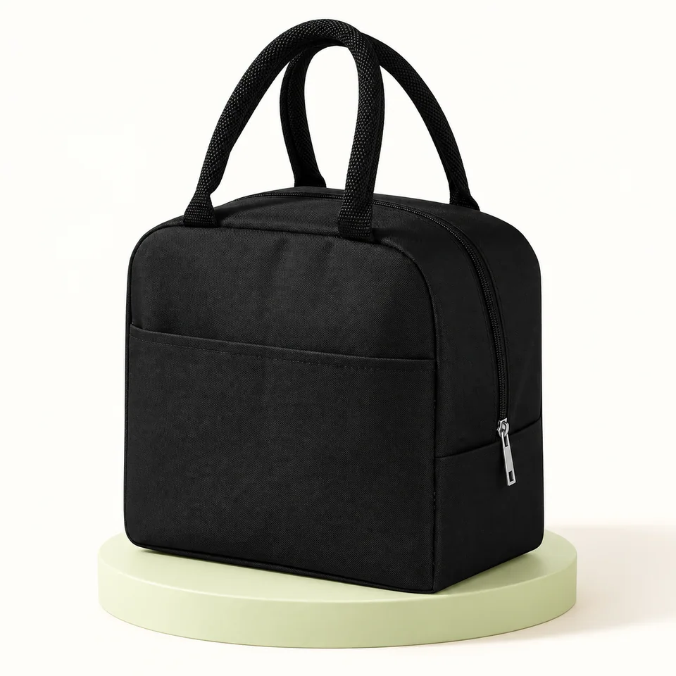 Ruucy — sac déjeuner noir à deux anses — Un seul sac noir ; variantes grise, rose et bleue exclues.